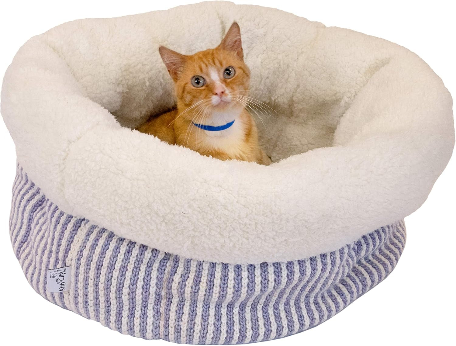 Deep Dish Donut Bed, off White (CM-10086-CS01)