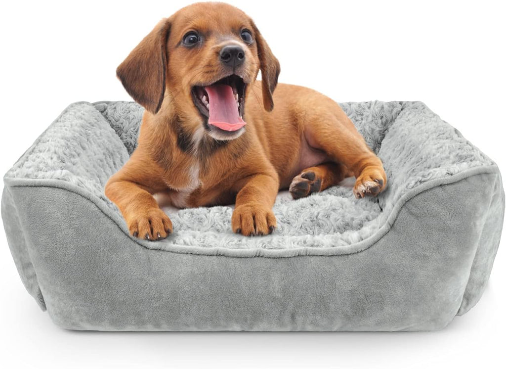 Dog Beds for Large Medium and Small Dogs. Machine Washable Rectangle Pet Bed, Soft and Thickened Enough Breathable Dog Sofa Bed, Anti-Slip Bottom Puppy Beds