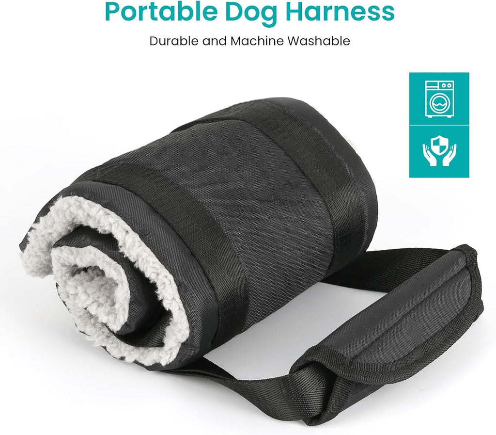 Small Dog Harness 20-140 Lbs Dog Sling for Hind Leg Support Dog Support Harness to Help Lift Hind Easy Walk Dog Harnesss Medium/Small Dogs up to 50/75/140Lbs, Grey