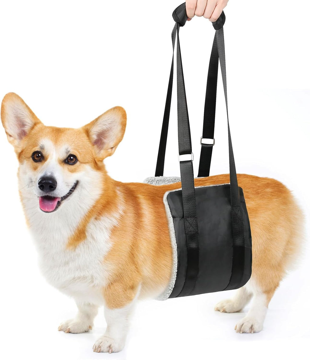 Small Dog Harness 20-140 Lbs Dog Sling for Hind Leg Support Dog Support Harness to Help Lift Hind Easy Walk Dog Harnesss Medium/Small Dogs up to 50/75/140Lbs, Grey